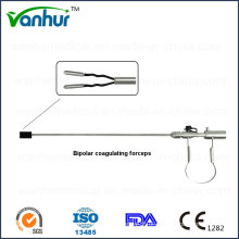 Instrumentos de laparoscopia Bipolar Coagulating Forceps, Spring Handle